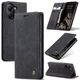 Чехол-книжка CaseMe из нубука для Xiaomi Poco X7 Pro 5G Чёрный - изображение 8