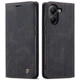 Чехол-книжка CaseMe из нубука для Xiaomi Poco X7 Pro 5G Чёрный - изображение 2