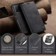Чехол-книжка CaseMe из нубука для Xiaomi Poco X6 Pro 5G Чёрный - изображение 2