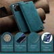 Чохол-книжка CaseMe із нубуку для Xiaomi 13T/Pro Бірюзовий - зображення 2