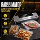Вакуумний пакувальник для продуктів + 10 пакетів вакууматор із вбудованим різаком та дисплеєм - изображение 1