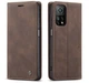 Чехол-книжка CaseMe из нубука для Xiaomi Mi 10T/Pro Тёмно-коричневый - изображение 2