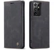 Чехол-книжка CaseMe из нубука для Samsung S21 Ultra Чёрный - изображение 1