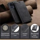 Чехол-книжка CaseMe из нубука для Xiaomi Mi 13 Lite Чёрный - изображение 10