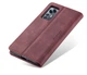 Чехол-книжка CaseMe из нубука для Xiaomi 12/12x Бордовый - изображение 10