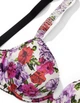 Бюстгальтер Victoria’s Secret White Glam Floral Satin Shine Strap Push-up Bra Білий з фіолетовим 36D - изображение 4