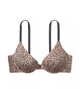 Бюстгальтер Victoria’s Secret PINK Push-up Бежевий з сірим 34D - зображення 3