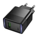 Адаптер мережевий HOCO Lounge single-port multi-protocol charger CS111A |1USB, 22.5W/3A, QC| - зображення 1
