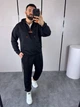 Чоловічий спортивний костюм двонитка петля 1066, чорний, L-XL - зображення 3