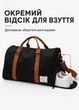 Чорна спортивна сумка з відділенням для взуття через плече для тренувань фітнесу спортзалу та подорожей 47х27х24 см (8960208I1) - зображення 3