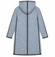 Удлинённый кардиган для девочки Mevis 2509 без застёжки с капюшоном, рост 146 см джинс - изображение 3