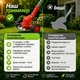 Акумуляторний триммер (газонокосарка) MLD-107 48V 5Ah з колесами, 2 акумулятори, бездротовий триммер для газону та трави - зображення 7