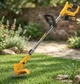 Тример акумуляторний DeWalt 48V 8000 об./хв Штанга 92-122 см Колеса для трави та газону - зображення 5