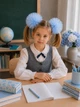 Пара бантиків "Хмаринка" на резинці Elena Goloob Ø12 см блакитний - зображення 4