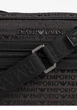 Сумка чоловіча Emporio Armani camera bag крос-боді через плече чорна з жакардовим принтом (EM001210/AF13823 U8168) - изображение 5