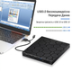 Внешний дисковод Maiwo B0260 CD DVD RW USB 3.0 Type-C 10 в 1 с хабом картридером Micro SD для ноутбука и макбука Черный портативный оптический привод для записи и чтения дисков с высокой скоростью передачи данных - изображение 9