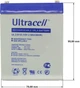 Аккумуляторная батарея Ultracell UL2.9-12 AGM 12V 2.9Ah White (YT37511) - изображение 5