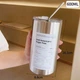 Чашка-термос багаторазова з нержавіючої сталі «Iced Americano» з соломинкою, 600 мл, світлий металік - изображение 1