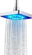 Лейка насадка для душа с LED подсветкой RGB светодиодная, квадратная 150 мм LED Shower head AND XL-902 - изображение 4