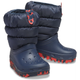 Дитячі крокси чоботи для хлопчика Crocs Neo Puff Boot Navy (19-20, синій) - изображение 1