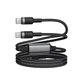 Кабель зарядки ACEFAST C22-02 USB-C на 2*USB-C 100W алюминиевый черный - изображение 5