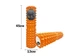 Масажний ролик EasyFit Grid Roller v.2.2 45 см для м'язів та спини з рифленою поверхнею Помаранчевий - зображення 1