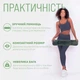 Килимок для йоги та фітнесу EasyFit TPE+TC 6мм двошаровий чорно-зелений - зображення 2