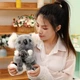Плюшевая Коала с детенышем 28 см 2 пушистые мягкие игрушечные коалы серые, набор игрушек Koala с малышом - изображение 12