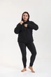 Флиска женская Winter теплая на молнии с карманами черная 3XL - изображение 5