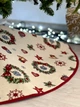 Юбка под ёлку гобеленовая MERRY Ø90 см текстиль ассорти - изображение 4