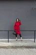 Жіноче вовняне пальто без рукавів, кемел/бордо, класичний стиль Stella Polare (бордо, 42), 41369, 24625 - зображення 5