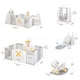 Дитячий манеж Mealux трансформер 4 в 1 (KD-C051 Grey/White) - зображення 6