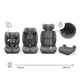 Дитяче автокрісло Kinderkraft Comfort Up 2 Plus i-Size, Grey (KCCOUP02GRYPL00) - зображення 3