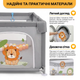Детский манеж с шариками LEOBRO «Король леса» 120 x 120 см Детский игровой манеж складной - изображение 6