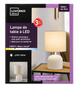 Настольная светодиодная LED лампа LIVARNO home, керамическая основа, 4,9 Вт, 470 лм, 3000K, высота 28 см (абажур светло-серый)) - изображение 3