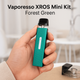 Pod система Vaporesso XROS Mini Kit Forest Green вейп 1000 мАч Вапорессо Хрос многоразовая электронка 0.8 Ом Мини Кит 2 мл зелёный - изображение 11