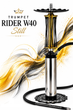 Кальян Trumpet Rider W40 Still золото-черный из нержавеющей стали 49см с диффузором - изображение 5
