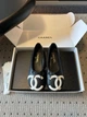 Жіночі балетки Chanel чорні з білим логотипом CC, натуральна шкіра розмір 39 - зображення 1