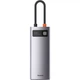 USB-хаб Baseus Metal Gleam Series 6-in-1 Multifunctional Type-C Hub Docking Station Space Gray (CAHUB-CW0G) [75252] - зображення 2