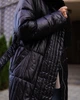 Жіночий однотонний пуховик з гусячого пуху з капюшоном для осені Basic (коричневий, S), 38631, 24546 - изображение 6