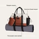 Спортивна сумка Lovevook Mini Gym Bag з тримачем для йога-килимка та захистом від вологи (Бежевий) - зображення 4