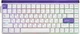 Магнітна ігрова клавіатур AULA HERO 84 HE White-purple Кастомний lightbox, RGB Підсвічування, Rapid Hall Effect, 8000Hz., Switch 0.01mm. ENG + UA - изображение 1