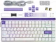 Магнітна ігрова клавіатур AULA HERO 84 HE White-purple Кастомний lightbox, RGB Підсвічування, Rapid Hall Effect, 8000Hz., Switch 0.01mm. ENG + UA - изображение 2