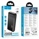 Павербанк Hoco J159A Essence 22.5W+PD20W fully compatible power bank 20000mAh Black - зображення 2