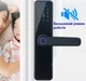 Умный дверной замок AND 5323 электронный с Bluetooth паролем и картой Черный для дома офиса с сенсорной панелью и механическим ключом для аварийного открытия IP65 защищенный от влаги и пыли для металлических дверей из алюминиевого сплава - изображение 4