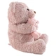 Игрушка-подушка Медведь с малышом и пледом 110х140 см розовый 509-33P - изображение 6