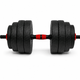Гантели композитные Champion X-venum 1шт 55см 18.5 кг Черно-Красный - изображение 2