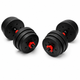 Гантели композитные Champion X-venum 2шт 40см 8 кг Черно-Красный - изображение 2