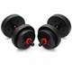 Гантели композитные Champion X-venum 2шт 40см 7 кг Черно-Красный - изображение 2