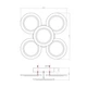 Люстра LED RR-60 BK 60Вт, 3000-6400К, 300-5100 Лм, пульт ДУ (Черный, Светильник светодиодный, потолочный) - изображение 3